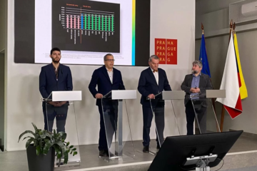 Radní Michal Hroza a tisková konference THMP